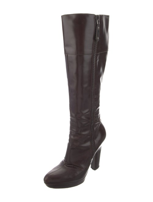 Gucci Leather Lace-Up Boots