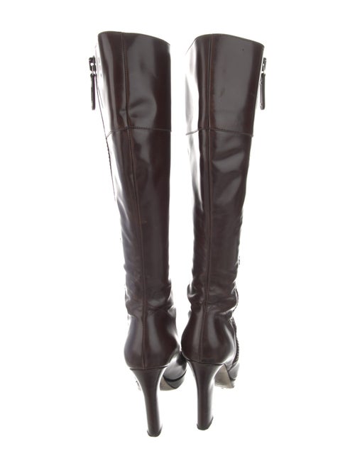 Gucci Leather Lace-Up Boots