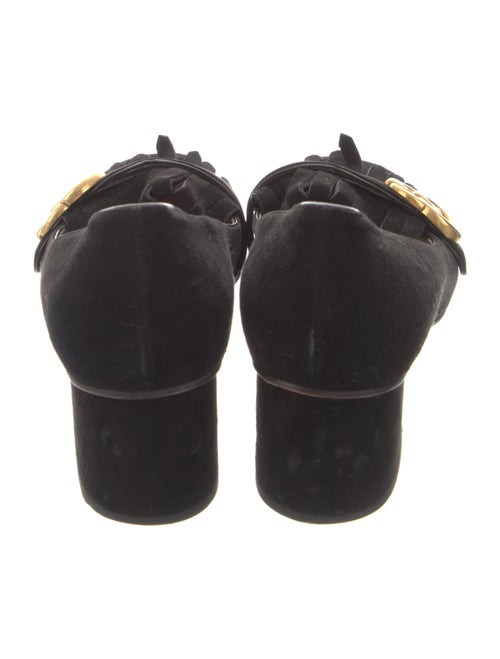 Gucci Double G Logo Suede Pumps