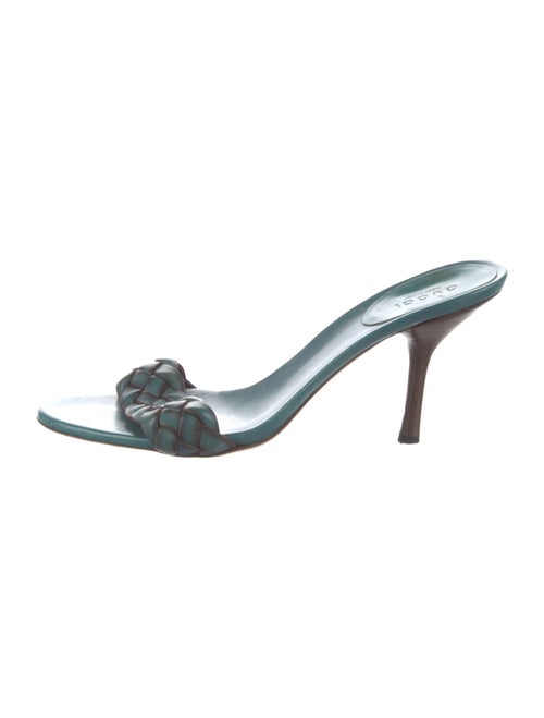 Gucci Leather Braided Accents Slides