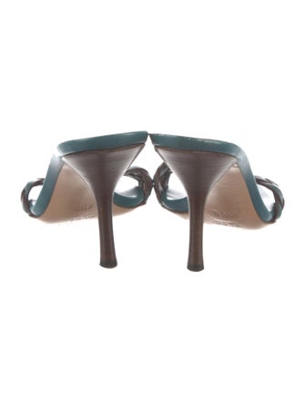 Gucci Leather Braided Accents Slides