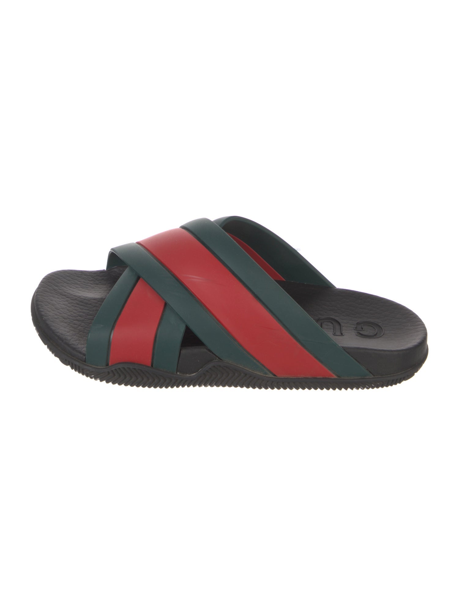 Gucci Web Accent Rubber Slides