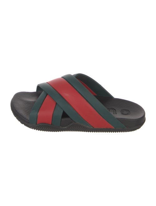 Gucci Web Accent Rubber Slides