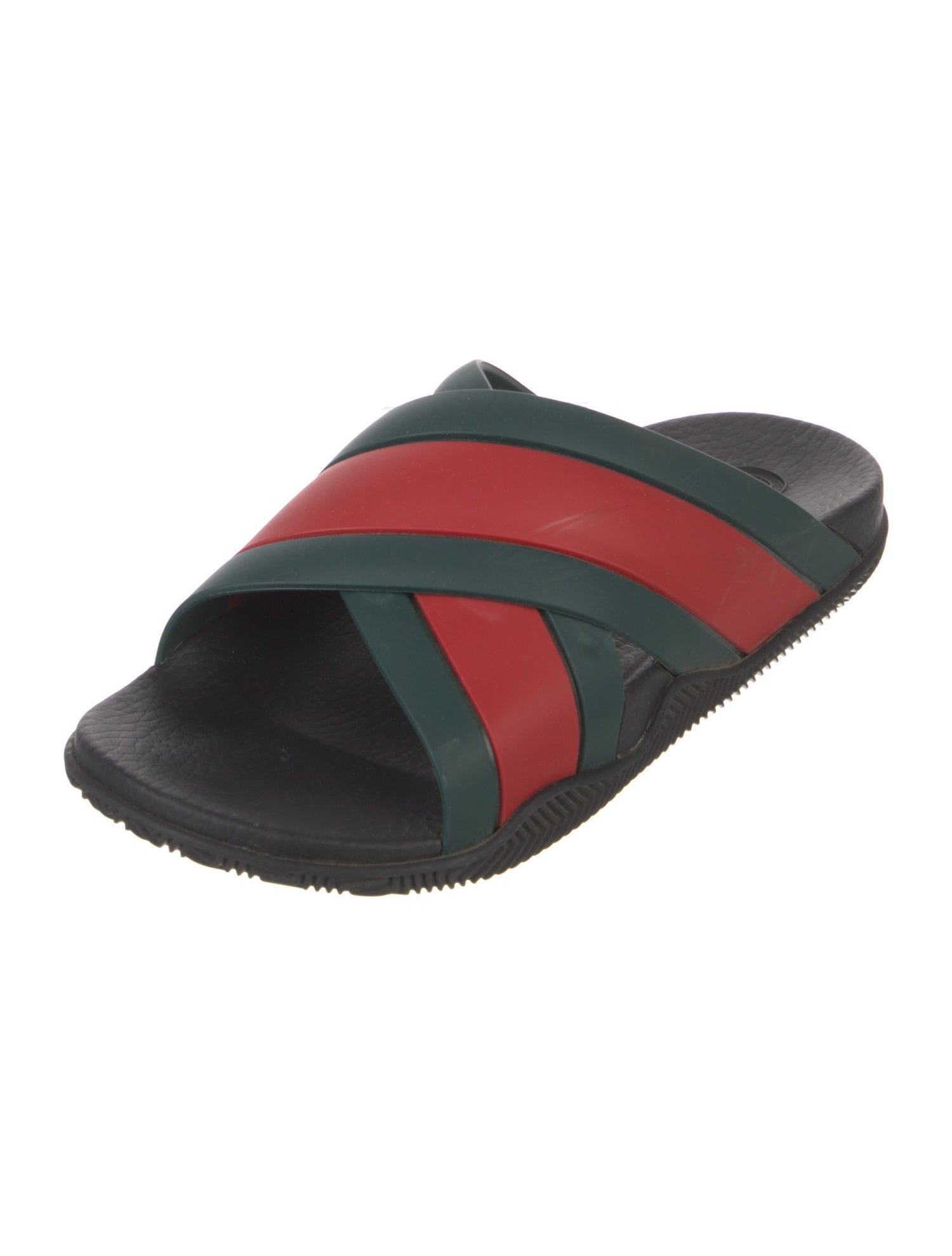 Gucci Web Accent Rubber Slides