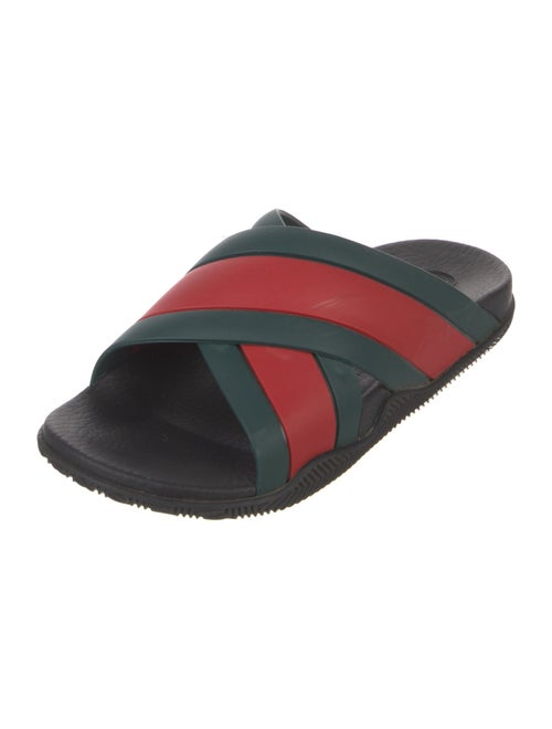 Gucci Web Accent Rubber Slides