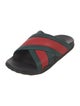 Gucci Web Accent Rubber Slides