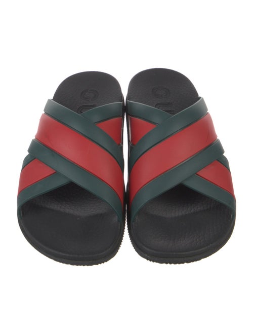 Gucci Web Accent Rubber Slides