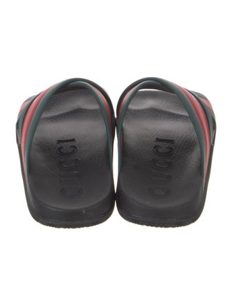 Gucci Web Accent Rubber Slides