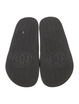 Gucci Web Accent Rubber Slides