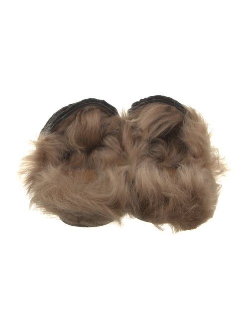 Gucci Horsebit Accent Shearling Mules