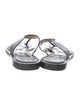 Gucci Interlocking G Logo Leather Flip Flops