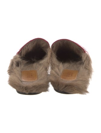 Gucci Horsebit Accent Crocodile Mules