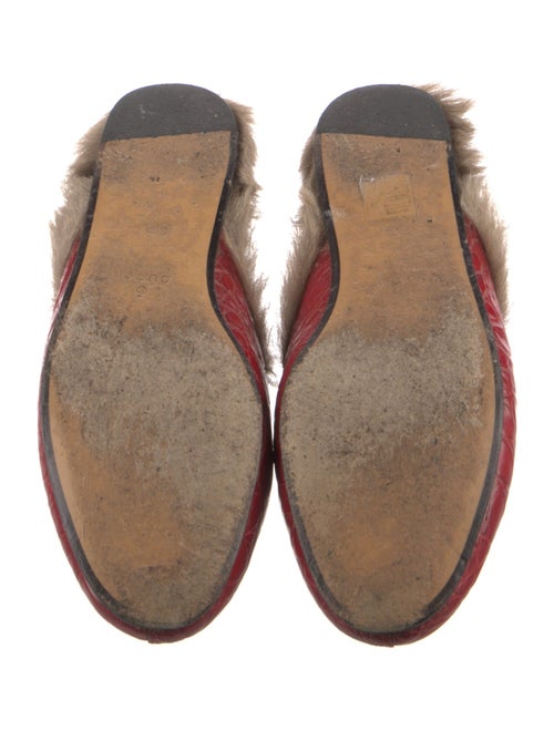 Gucci Horsebit Accent Crocodile Mules