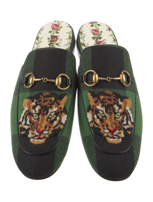 Gucci Plaid Print Slippers