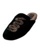 Gucci Kingsnake Velvet Mules