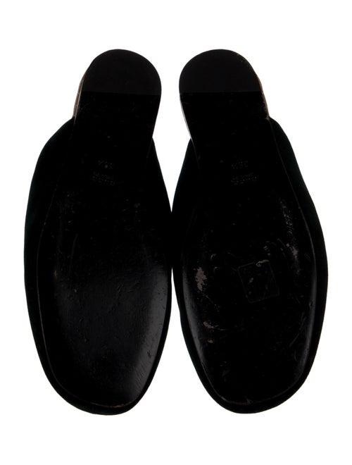 Gucci Kingsnake Velvet Mules