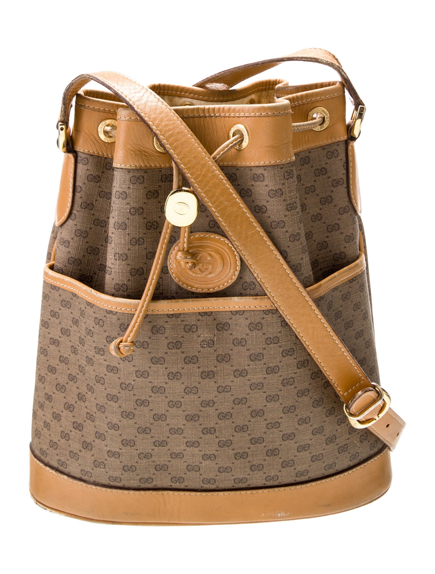 Gucci Micro GG Monogram Bucket Bag