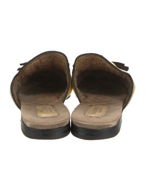 Gucci Quilted Pattern Leather Mules