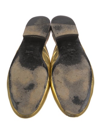 Gucci Quilted Pattern Leather Mules