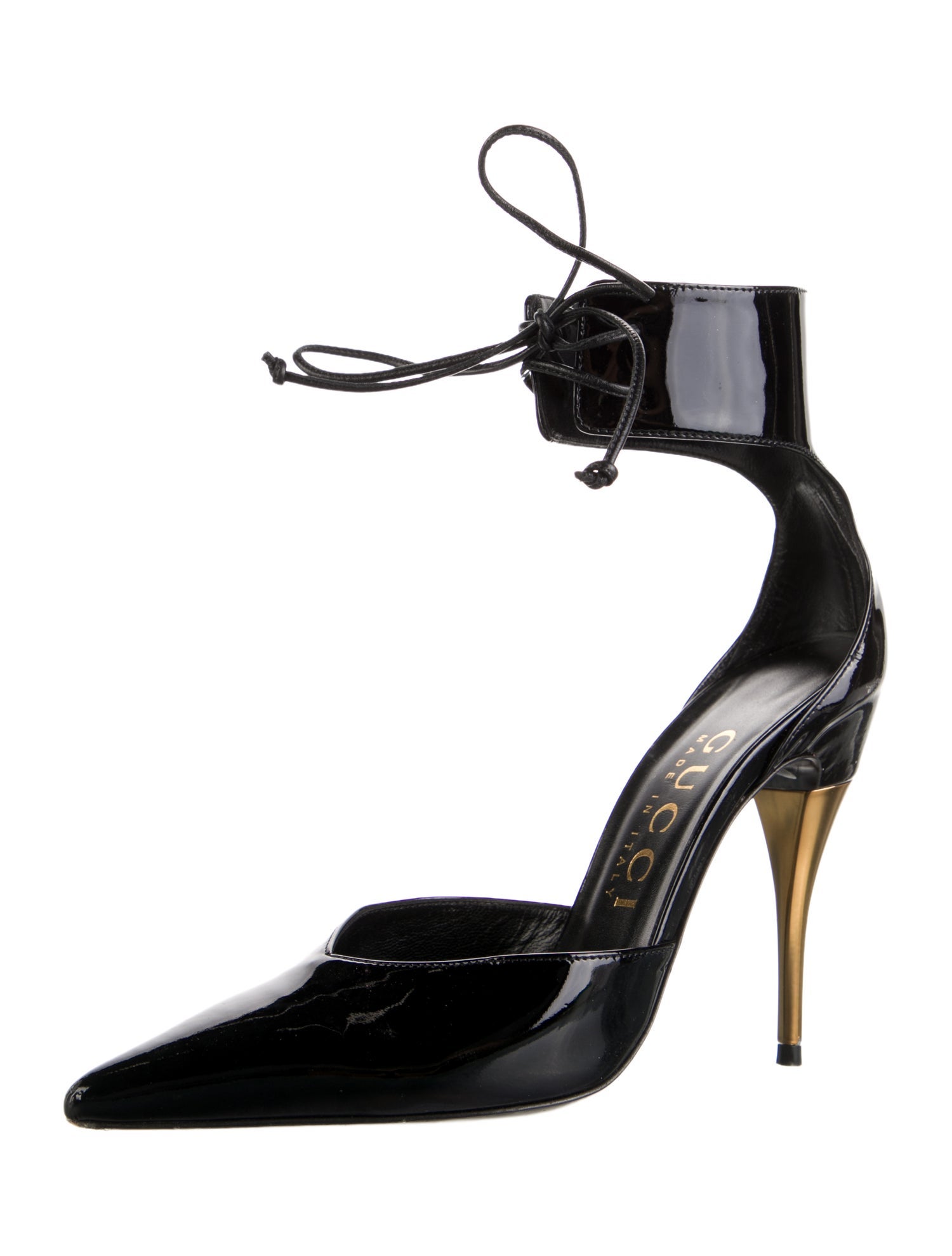 Gucci Patent Leather D'Orsay Pumps
