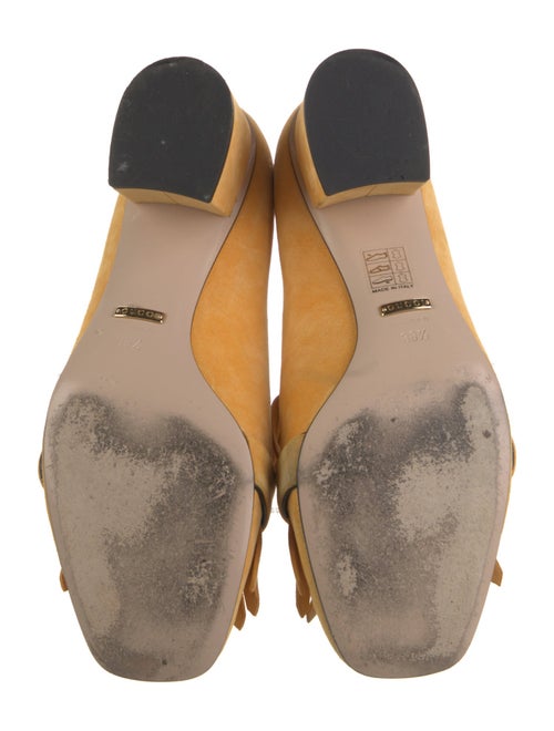 Gucci Double G Logo Suede Pumps
