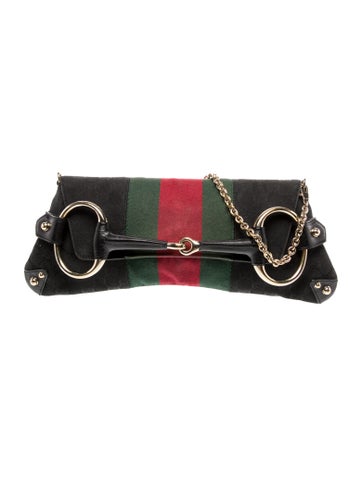 Gucci Shoulder Bags GG Canvas Horsebit Chain Vintage