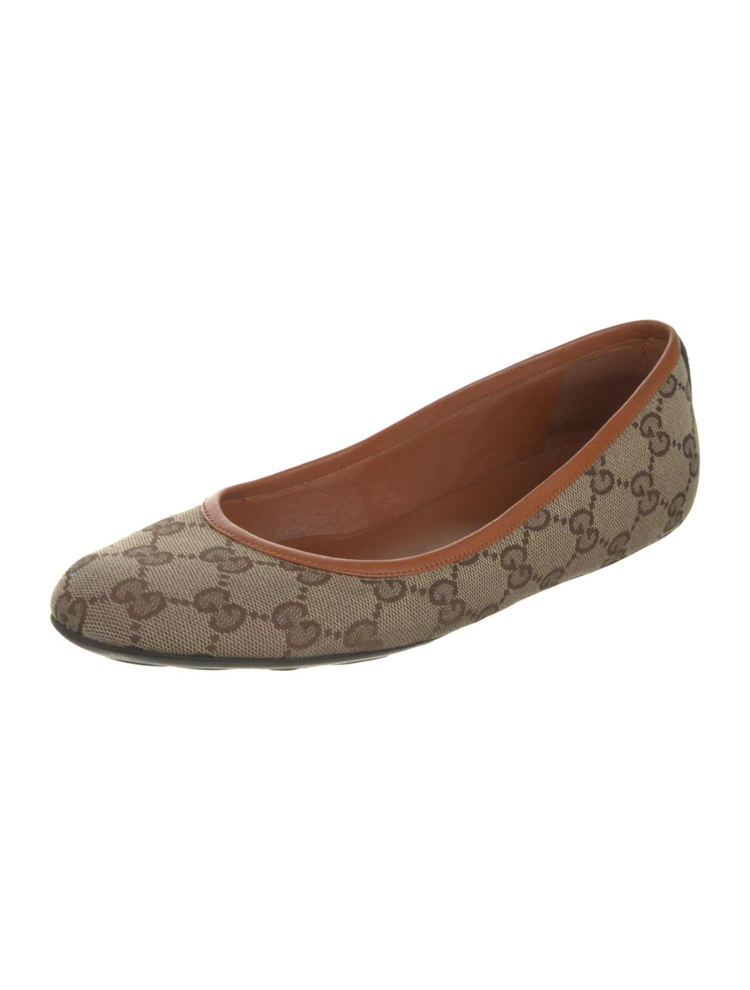 Gucci GG Canvas Canvas Ballet Flats