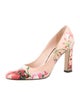 Gucci Blooms Print Leather Pumps