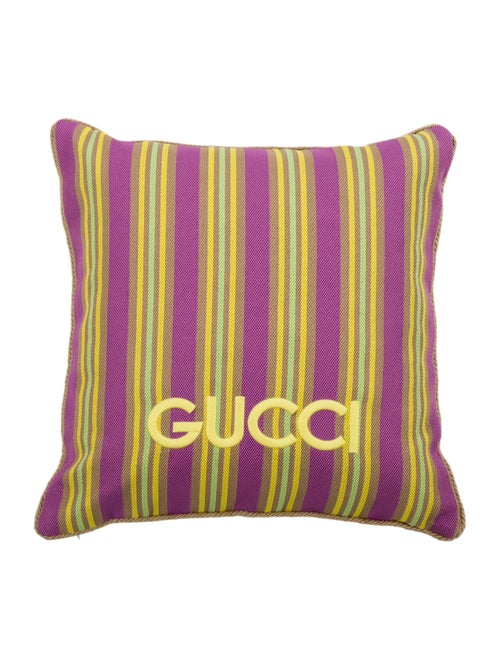 Gucci Small Striped Throw Pillow