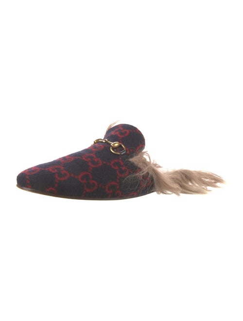 Gucci Horsebit Accent Wool Slippers