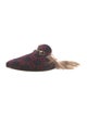 Gucci Horsebit Accent Wool Slippers
