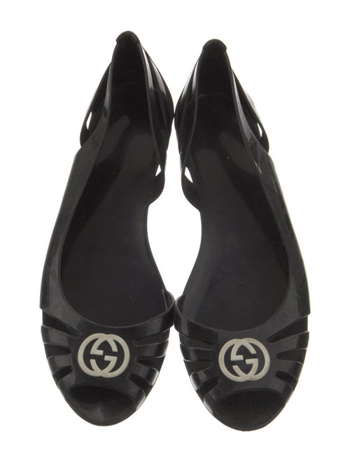 Gucci Interlocking G Logo Cutout Accent D'Orsay Flats