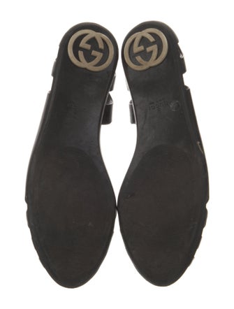 Gucci Interlocking G Logo Cutout Accent D'Orsay Flats