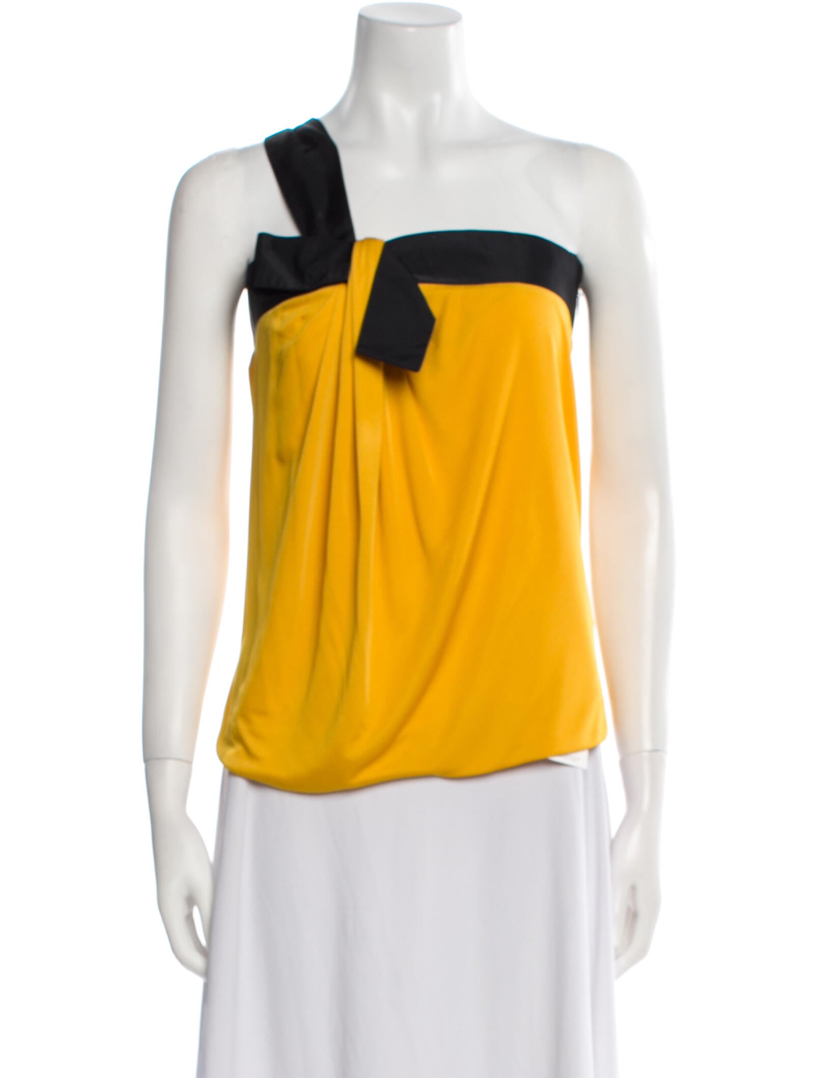 Gucci Silk One-Shoulder Top