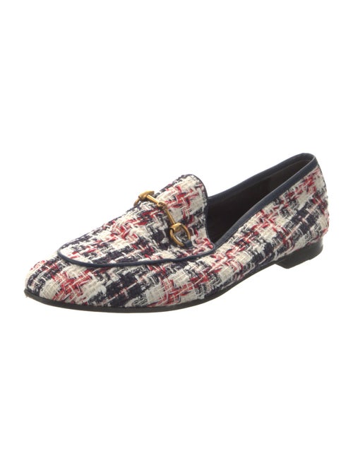 Gucci Horsebit Accent Tweed Loafers