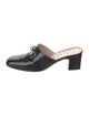 Gucci Horsebit Accent Patent Leather Mules