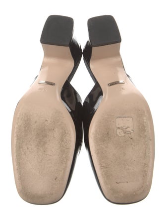 Gucci Horsebit Accent Patent Leather Mules