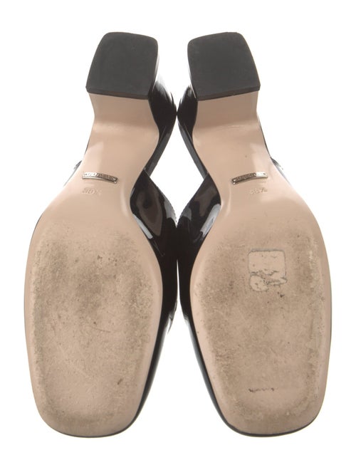 Gucci Horsebit Accent Patent Leather Mules