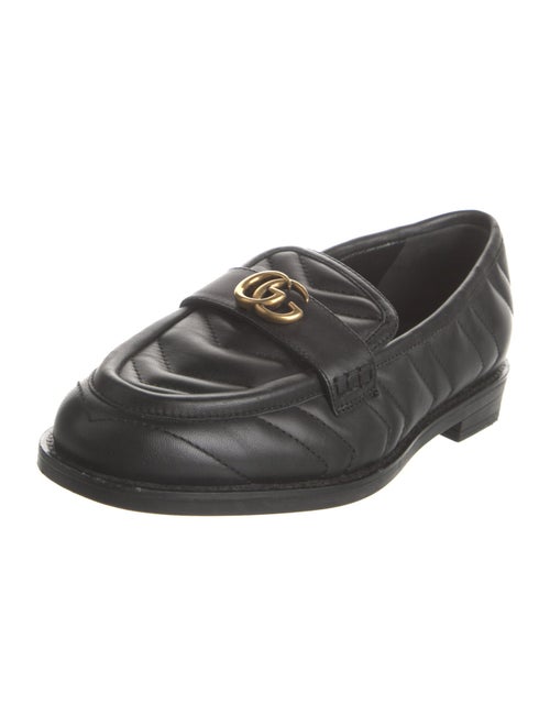 Gucci Double G Logo Leather Loafers