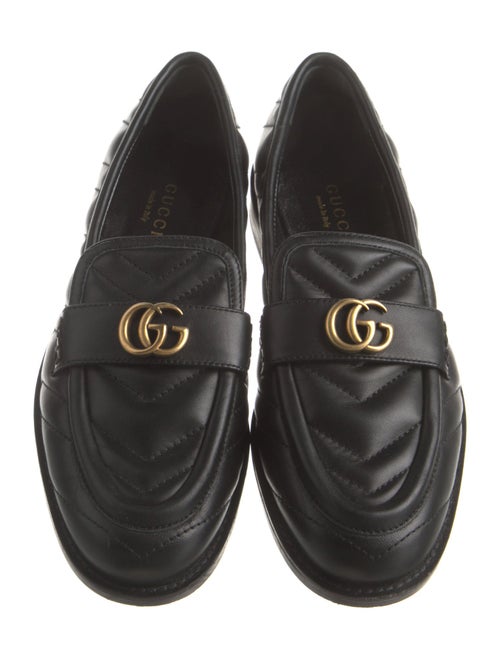 Gucci Double G Logo Leather Loafers