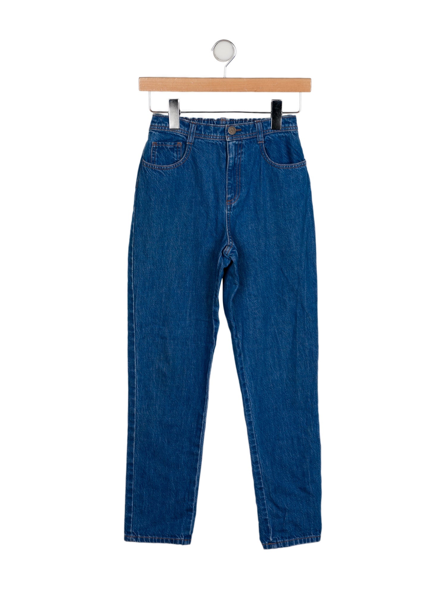 Gucci Girls' Butterfly Embroidered Jeans