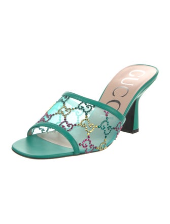 Gucci GG Logo Mesh Slides