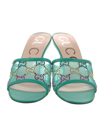 Gucci GG Logo Mesh Slides