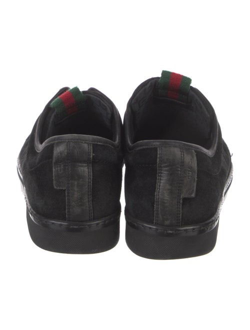 Gucci Web Accent Suede Sneakers