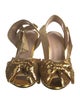 Gucci Sequins Bow Accents D'Orsay Pumps