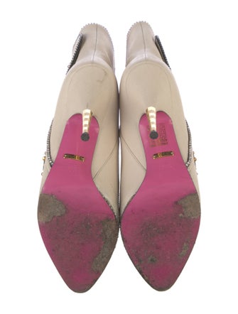 Gucci Leather Floral Print Boots