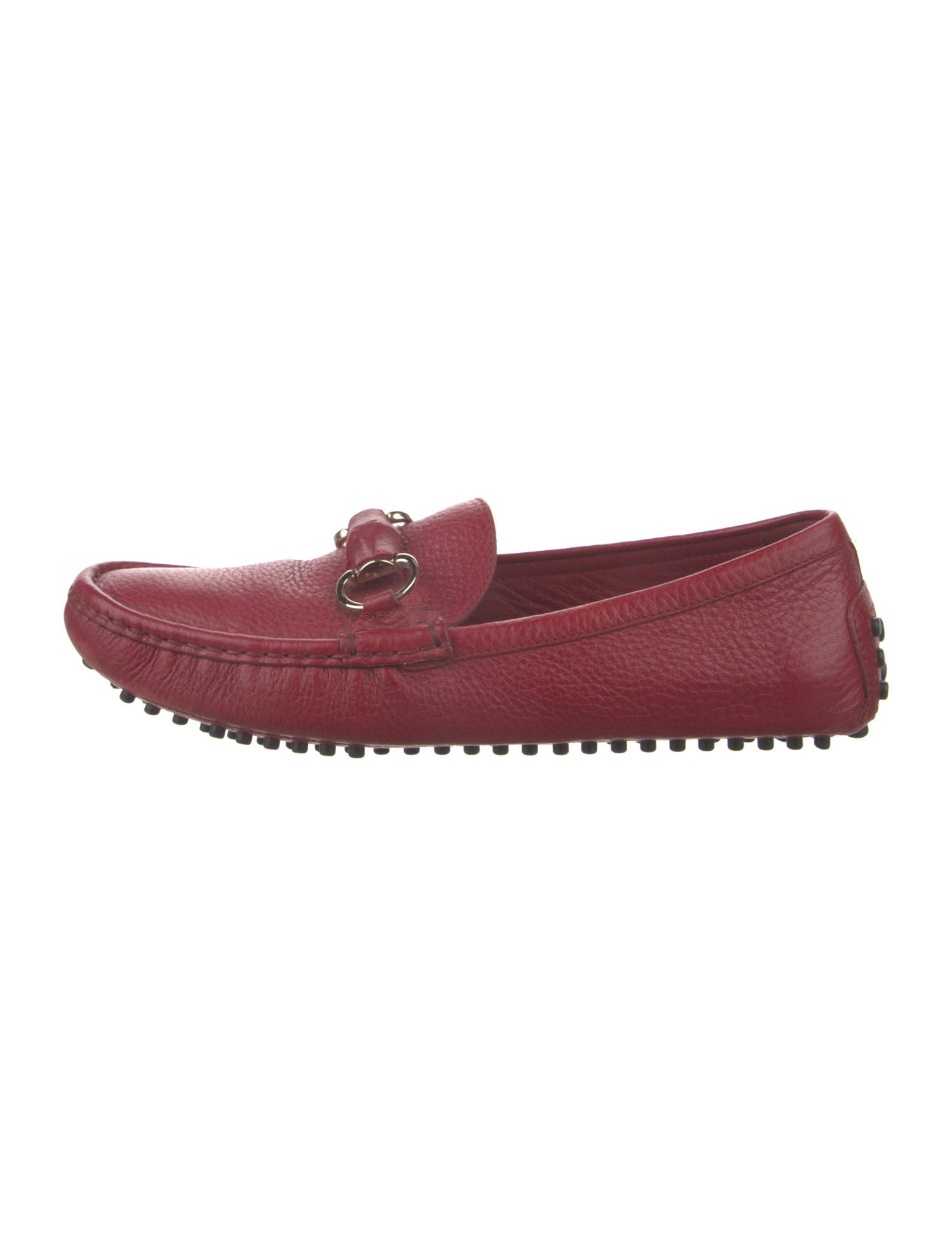 Gucci Horsebit Accent Leather Loafers
