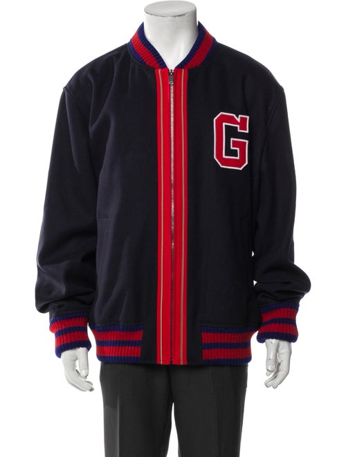 Gucci 2017 Sylvie Web Accent Varsity Jacket