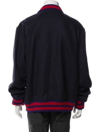 Gucci 2017 Sylvie Web Accent Varsity Jacket