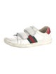 Gucci Web Accent Leather Sneakers